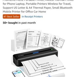 M08F Portable Printer - Black